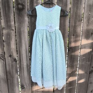 DISNEY | Princess Blue Sequin Formal Flower Party Dress